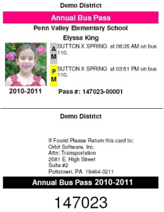 School Bus Passes and Fees