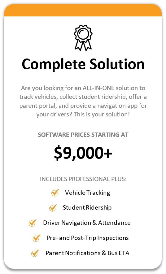 Compare Pricing Of Our School Bus Transportation Management Solutions