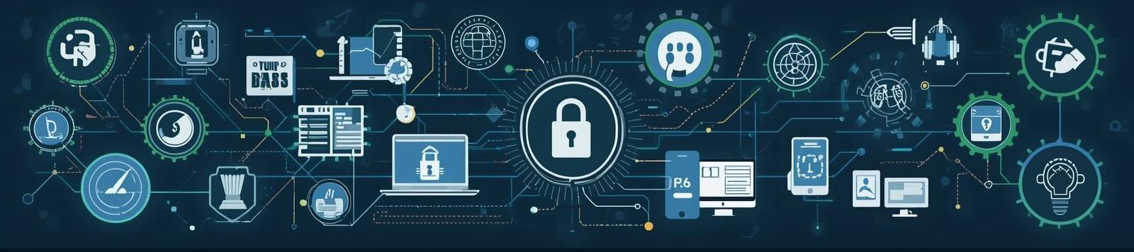 Create photographic professional Landscape Banner Image 1200px x 300px for BusBoss Student Safety Technology Stack web page reflecting all of the products from busboss.com