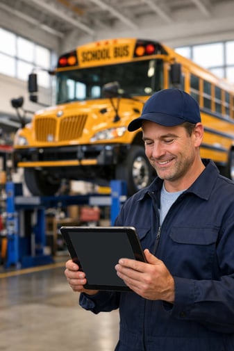 Mechanic with Tablet