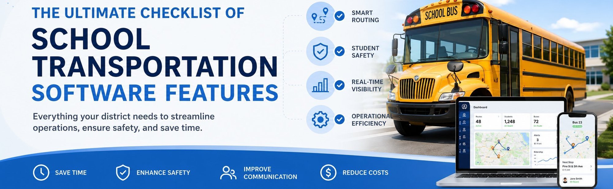 The Ultimate Checklist of School Transportation Software Features