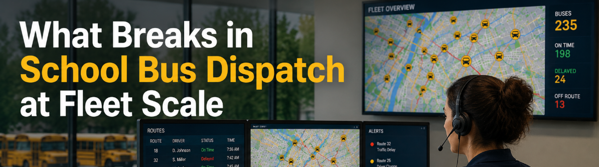What Breaks in School Bus Dispatch at Fleet Scale