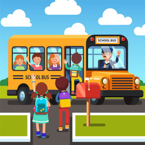 We are waiting for the bus. Школьный автобус мультяшный. Дети выходят из автобуса. Автобус рисунок для детей. Школьный автобус рисунок.