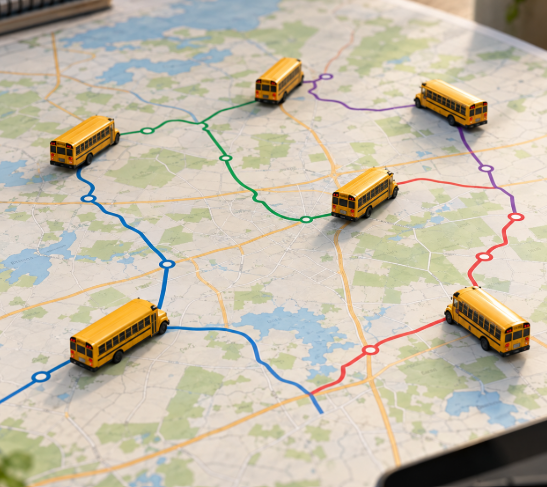 School Bus Dispatch Scaling Warning Signs